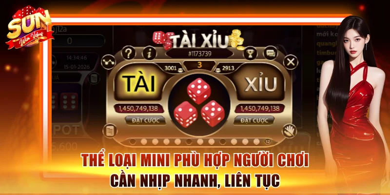 Thể loại Mini phù hợp người chơi cần nhịp nhanh, liên tục